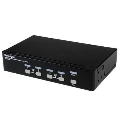 StarTech.com StarView 4-Port DVI USB KVM switch Black 1