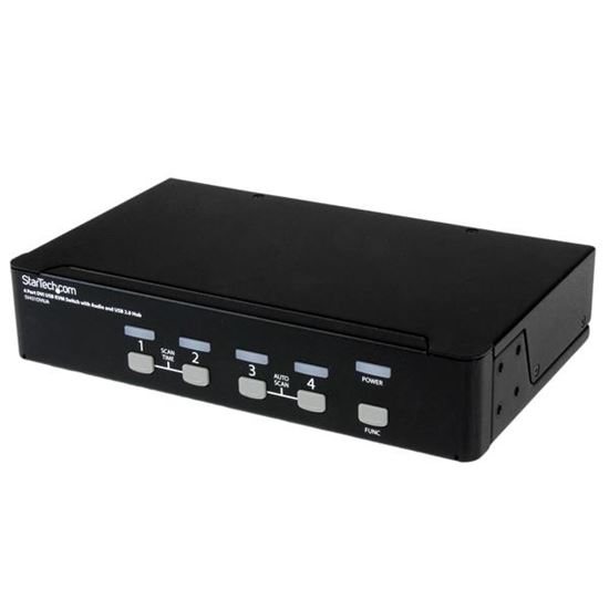 StarTech.com StarView 4-Port DVI USB KVM switch Black 1