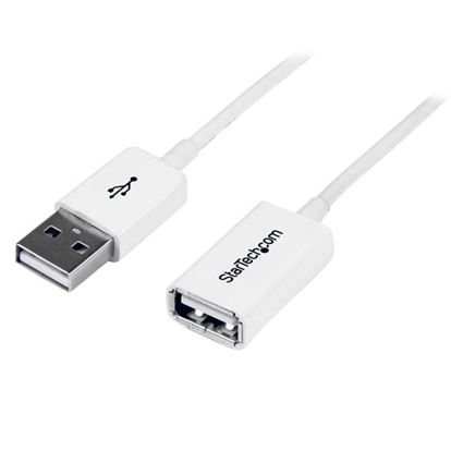StarTech.com 3m USB2.0 m/f USB cable 118.1" (3 m) USB A White 1