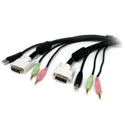 StarTech.com USBDVI4N1A10 KVM cable Black 118.1" (3 m) 1