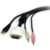 StarTech.com USBDVI4N1A10 KVM cable Black 118.1" (3 m) 2