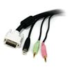 StarTech.com USBDVI4N1A10 KVM cable Black 118.1" (3 m) 3