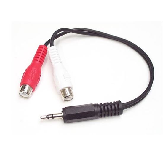 StarTech.com MUMFRCA audio cable 5.91" (0.15 m) 3.5mm 2 x RCA Black 1