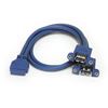 StarTech.com USB3SPNLAFHD cable gender changer 2 x USB A IDC Blue 1