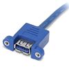 StarTech.com USB3SPNLAFHD cable gender changer 2 x USB A IDC Blue 3