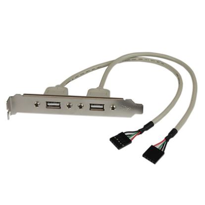 StarTech.com USBPLATE cable gender changer 2 x IDC 2 x USB A Silver 1