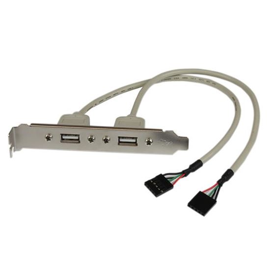 StarTech.com USBPLATE cable gender changer 2 x IDC 2 x USB A Silver 1
