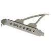 StarTech.com USBPLATE cable gender changer 2 x IDC 2 x USB A Silver 3