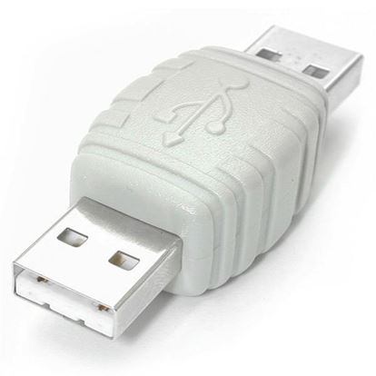 StarTech.com Gender Changer USB A Male to USB A Male White 1