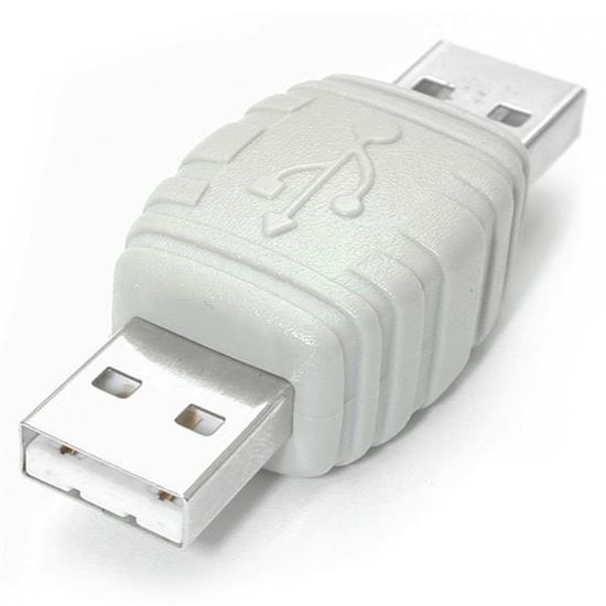 StarTech.com Gender Changer USB A Male to USB A Male White 1