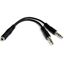 StarTech.com MUYHSFMM audio cable 5.12" (0.13 m) 3.5mm 2 x 3.5mm Black 1