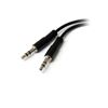 StarTech.com MUYHSFMM audio cable 5.12" (0.13 m) 3.5mm 2 x 3.5mm Black 3