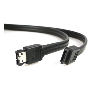 StarTech.com 6 Ft Shielded External eSATA to M/M SATA cable Black 1