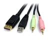 StarTech.com DP4N1USB6 KVM cable Black 72" (1.83 m) 2
