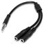 StarTech.com MUY1MFFS audio cable 7.87" (0.2 m) 3.5mm 2x3.5mm Black 1