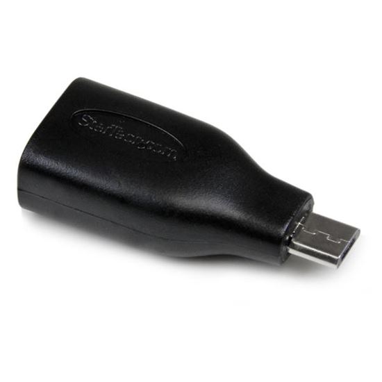 StarTech.com UUSBOTGADAP cable gender changer USB Micro-B USB A Black 1