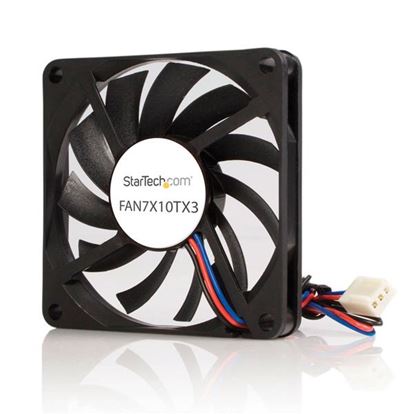 StarTech.com FAN7X10TX3 computer cooling system Computer case Fan 2.76" (7 cm) Black 1