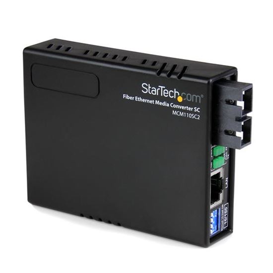 StarTech.com MCM110SC2 network media converter 100 Mbit/s 1310 nm Multi-mode Black 1