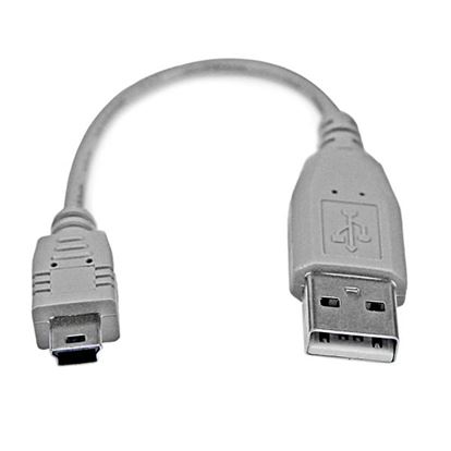 StarTech.com USB2HABM6IN USB cable USB 2.0 5.98" (0.152 m) USB A Mini-USB B Gray 1