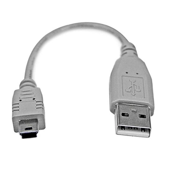 StarTech.com USB2HABM6IN USB cable USB 2.0 5.98" (0.152 m) USB A Mini-USB B Gray 1