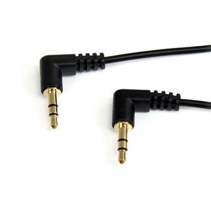 StarTech.com 0.3m Angle M/M audio cable 11.8" (0.3 m) 3.5mm Black 1