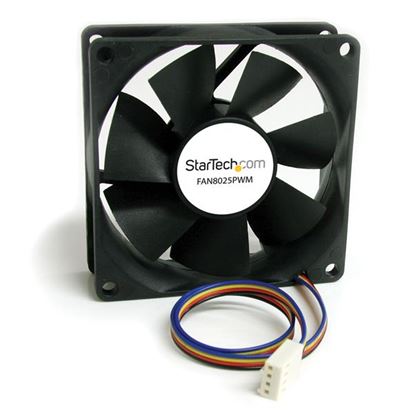 StarTech.com FAN8025PWM computer cooling system Computer case Fan 3.15" (8 cm) Black 1