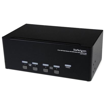 StarTech.com SV431TDVIUA KVM switch Rack mounting Black 1