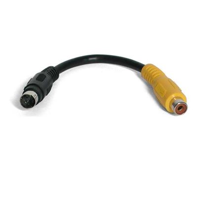 StarTech.com 6 inch S-Video to Composite Video Adapter S-video cable 5.91" (0.15 m) Black 1
