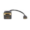 StarTech.com HDMISPL1DH video cable adapter 11.8" (0.3 m) HDMI HDMI + DVI-D Black 1