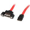 StarTech.com ESATAPNLFM1 SATA cable 118.1" (3 m) eSATA Red 1