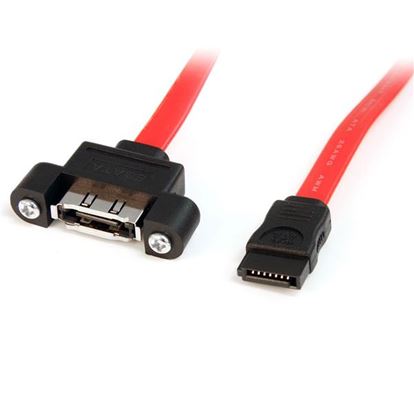 StarTech.com ESATAPNLFM1 SATA cable 118.1" (3 m) eSATA Red 1
