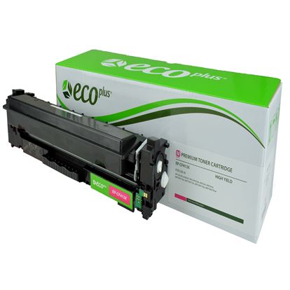EcoPlus HP 410X (CF413X) Toner Cartridge, Magenta 5K High Yield 1