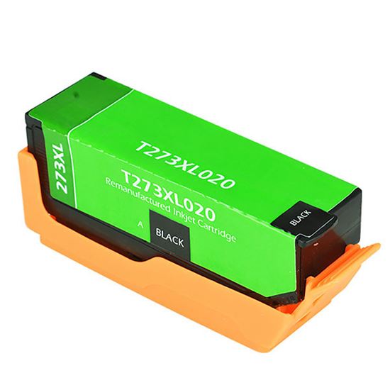 Remanufactured Epson 273XL (T273XL020) InkJet Cartridge, Black 500 High Yield 1