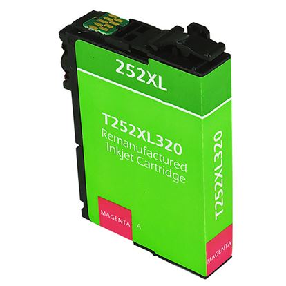 Remanufactured Epson 252XL (T252XL320) InkJet Cartridge, Magenta 1.1K High Yield 1
