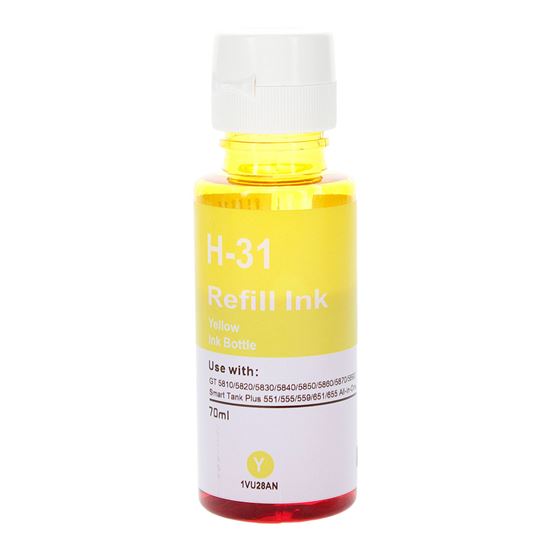 Compatible HP 31 (1VU28AN) Ink Bottle, Yellow 8000 Yield 1