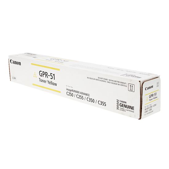 OEM Canon GPR-51 (8519B003) Toner Cartridge, Yellow 21.5K Yield 1