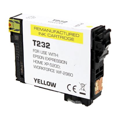 Remanufactured Epson 232 (T232420) Inkjet Cartridge, Yellow 140 Yield, 140 Yield 1