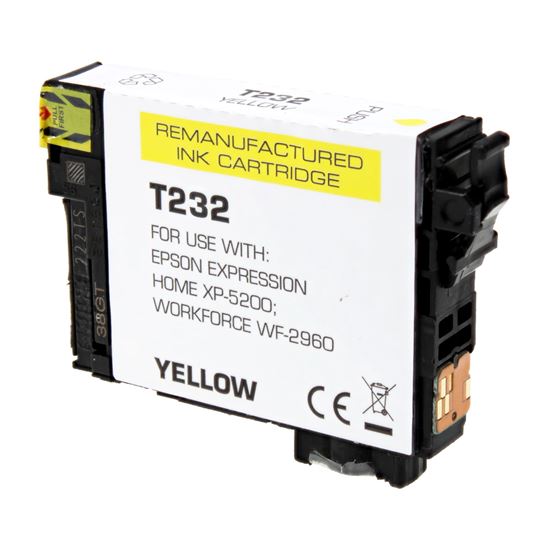 Remanufactured Epson 232 (T232420) Inkjet Cartridge, Yellow 140 Yield, 140 Yield 1