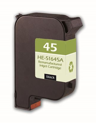Remanufactured HP 45 (51645A) InkJet Cartridge, Black 930 Yield 1