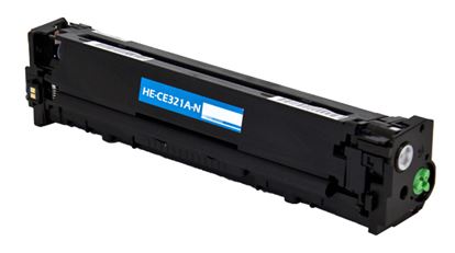 Remanufactured HP 128A (CE321A) Toner Cartridge, Cyan 1.3K Yield 1
