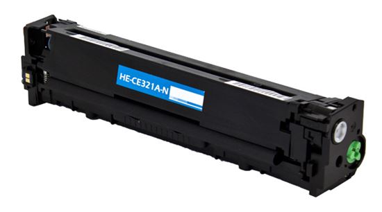 Remanufactured HP 128A (CE321A) Toner Cartridge, Cyan 1.3K Yield 1