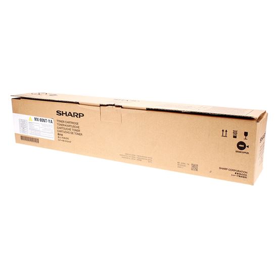 OEM Sharp  (MX-80NTYA) Toner Cartridge, Yellow 50K Yield 1