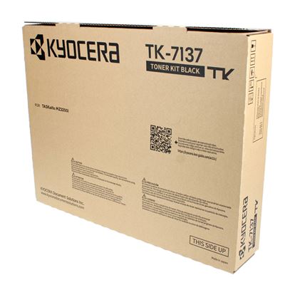 OEM Kyocera Mita TK-7137 (1T02ZT0US0) Toner Cartridge, Black 20K Yield 1