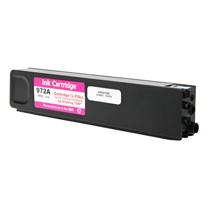 Remanufactured HP 972A (L0R89AN) InkJet Cartridge, Magenta 3000 Yield 1