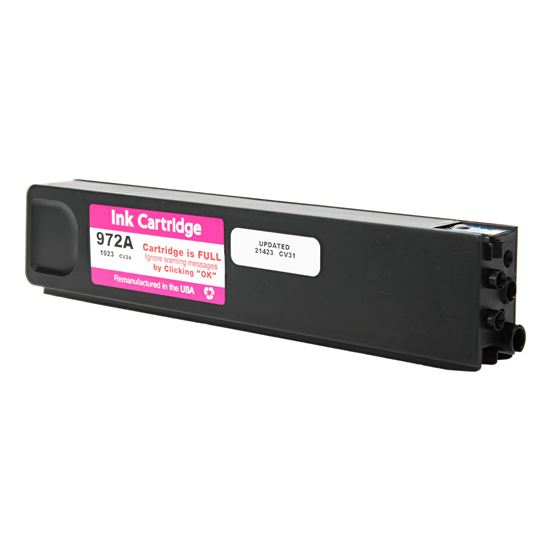 Remanufactured HP 972A (L0R89AN) InkJet Cartridge, Magenta 3000 Yield 1