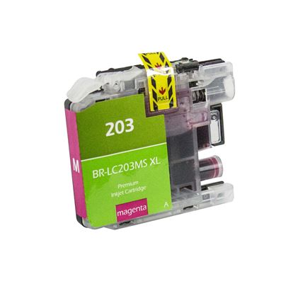 Compatible Brother LC203 XL (LC203MXL) InkJet Cartridge, Magenta 550 High Yield 1