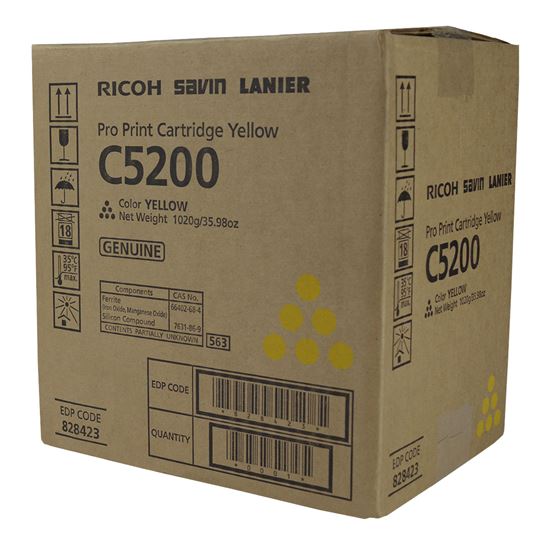 OEM Ricoh  (828423) Toner Cartridge, Yellow 24K Yield 1