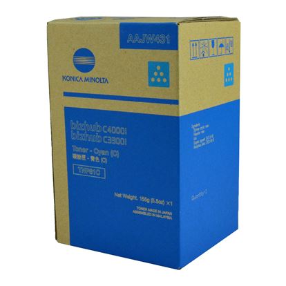 OEM Konica Minolta TNP81C (AAJW431) Toner Cartridge, Cyan 9K Yield 1