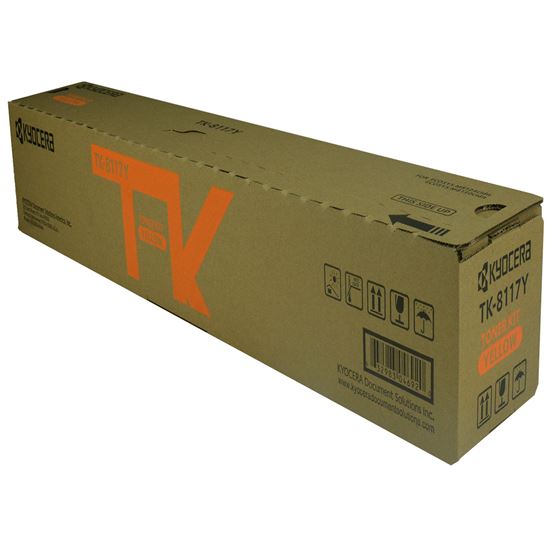 OEM Kyocera Mita TK-8117Y (1T02P3AUS0) Toner Cartridge, Yellow 6K Yield 1