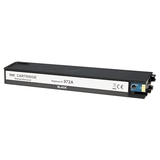 Remanufactured HP 972A (F6T80AN) InkJet Cartridge, Black 3500 Yield 1
